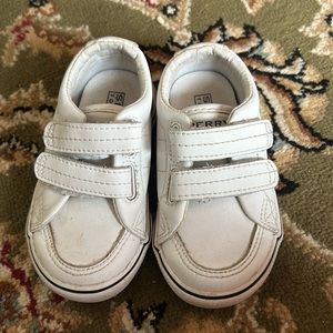 White Sperry Top Siders! Toddler size 6